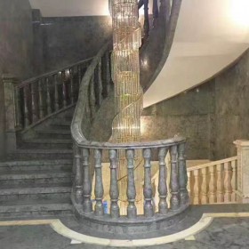 藍色妖姬大理石欄桿扶手應(yīng)用