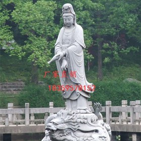石雕佛像，三面觀音石雕