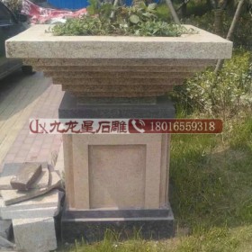 定制廠(chǎng)家加工園林酒店落地式花盆花器花缽