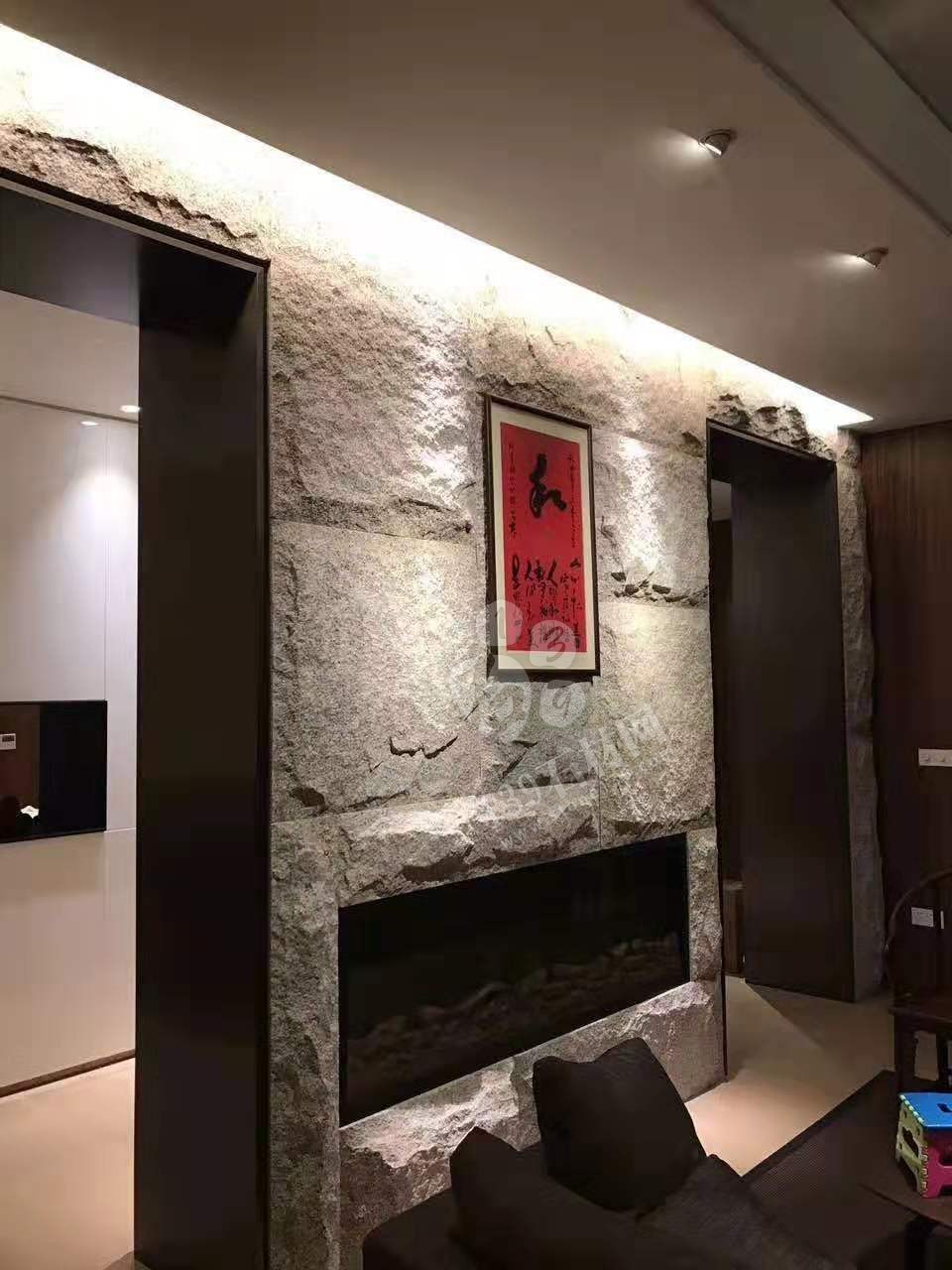 芝麻黑等黑色石材自然面復(fù)古背景墻裝飾 中國(guó)風(fēng)的韻味 世界流行