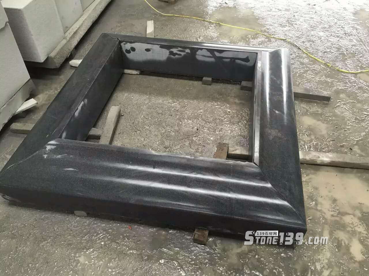 福建芝麻黑（長(zhǎng)泰老礦）石材各種表面及產(chǎn)品展示