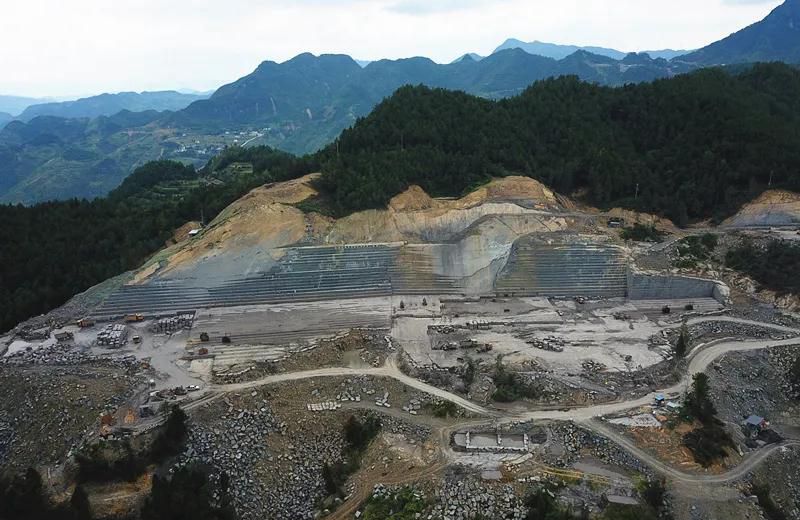 貴州桐梓縣羊磴鎮(zhèn)（中國黑產(chǎn)地）石材儲量1500萬噸，附貴州中國黑礦山圖